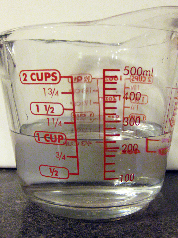 Чашка воды в мл. 1 Cup in ml.